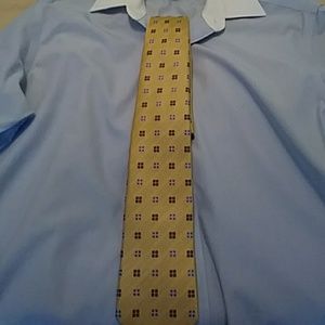 Gold Patterned Brooks Brothers Silk Tie
